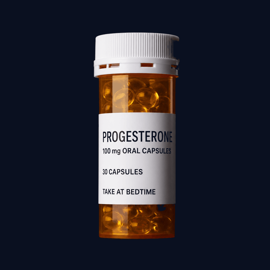 Prometrium-style progesterone capsules